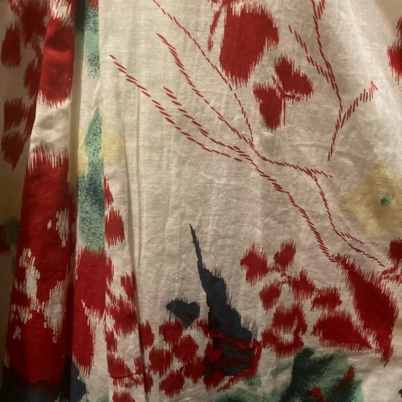 dELiA*s floral, spaghetti strap midi length dress with attached slip. Size S - Picture 3 of 4